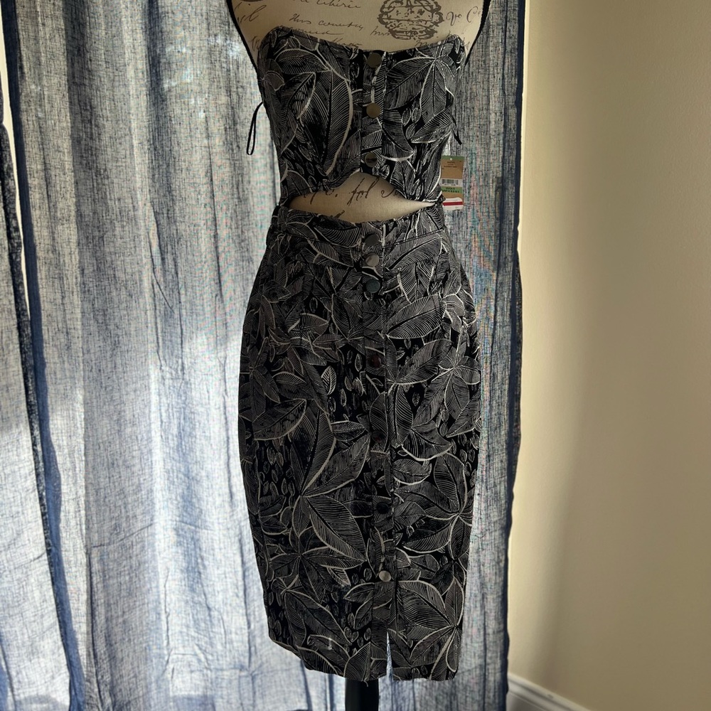 RACHEL Rachel Roy Leaves Cut-Out Dress